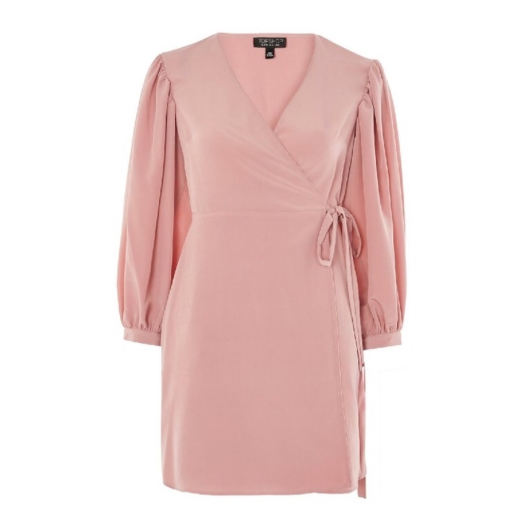 Topshop Ovoid Wrap Dress